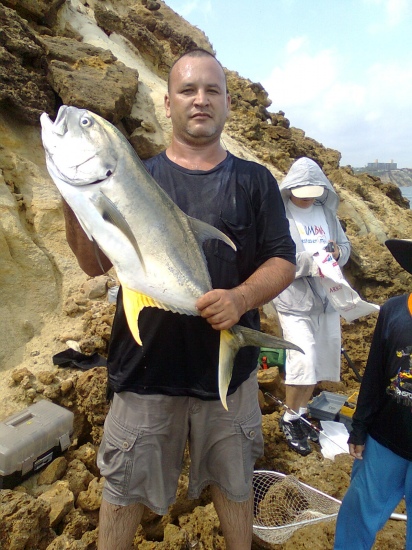 jurel de 13 libras pescado en barranquilla. colombia
