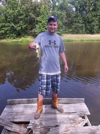 I caught in a pond near Joan, AR.  I didn't bother weighing it because i knew it was small, I just thought I would share it.  Caught it with a Juke on a Country Boy Rig.  Anyways, thanks.
