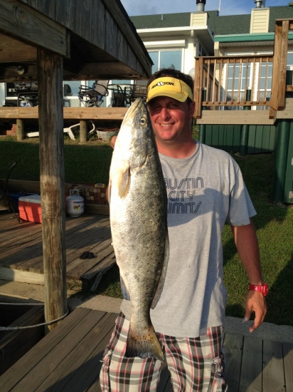 This 5.65lb speckled trout was caught in Lake Pontchartrain in Slidell, LA last May.  Carolina rigged live shrimp lour de joure