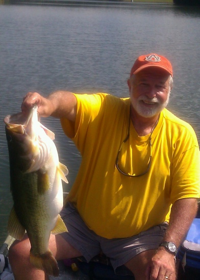 I caught and released this 13lb. largemouth using a deep diving crank bait on October 5, 2013 in a private lake in St. Clair co. Alabama.
