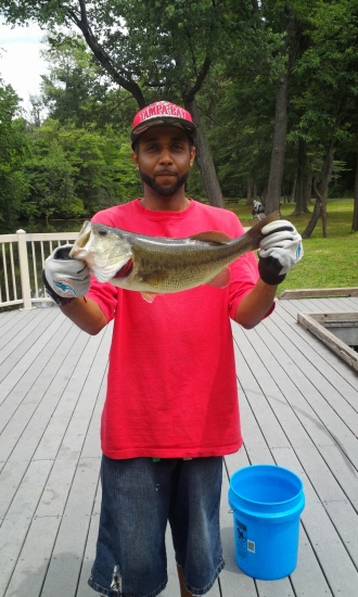 large mouth bass caught in Kenny park Hartford Connecticut