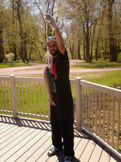 rainbow trout caught in Kenny Park Hartford Connecticut