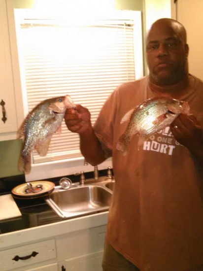 This is 3Lb Crappie Fish caught out of choccolco creek here in Linclon Alabama. I am your your Numberone fan you have been my idol since I was old enough to cast a Rod.