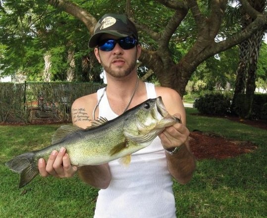 Caught in Lake Worth, Florida 4 lbs. 17 Inches