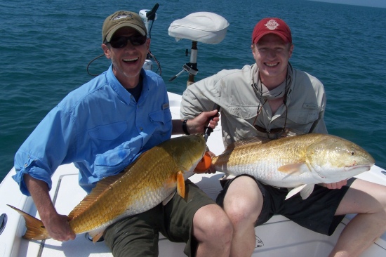 Bill, Here are a couple of Redfish that my son Kendrick and I caught off NASA this week when you and Blair were filming and put Capt. Jim Ross onto that amazing school of redfish.  One of the coolest fishing experiences of our lives.  Thanks again! Best, Dave