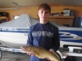 This walleye  was caught on lake poygan Wi..Weighed 3lbs and was 26 inches long.