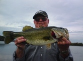 Claud Reeves, from Dayton, TN, caught this 6lb bass april 16 using a zoom horny toad over pond grass.  He is retired and tries to fish as much as he can.