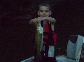 My 7-year-old son, Trey caught this large mouth bass at Mud River Lake in Spurlockville, WV. It was about 20 in. long.