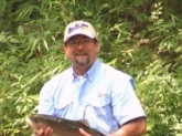 My father-in-law (Robert Lanford) shared this honey-hole (just below Turner's Corner, Ga on the Chestatee River) with me this past July 08. Did not have a scale with me, but you can see that this one was bigger than my forearm. Caught on ultralight spinning combo, 4 lb Suffix Elite mono using a spinning fly. Took about 15 minutes to get it to the net.