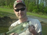 winton oods lake , ohio. caught on a gary dees baby bass color D bait.